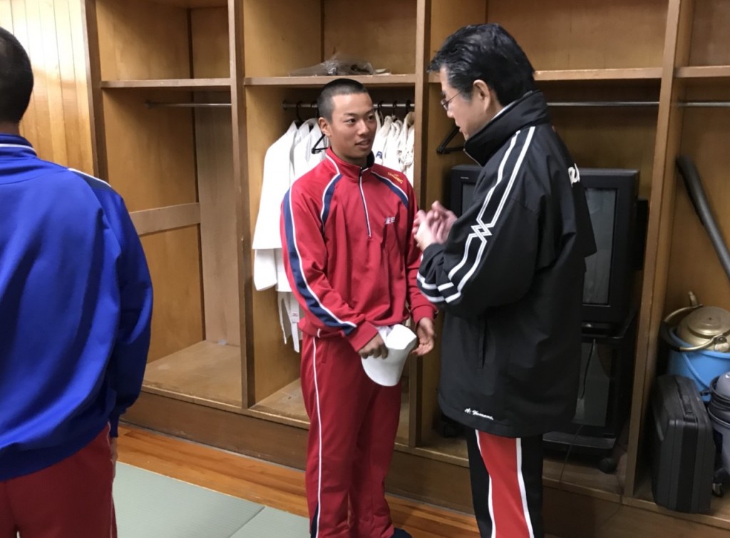 生徒たちと個別に